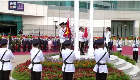 五星紅旗高高飄揚(yáng)，香港回歸祖國(guó)23年